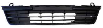 06-028-141.jpg Grilla central de paragolpe para Volkswagen Gol Trend desde 2016 G7 con vira cromado
