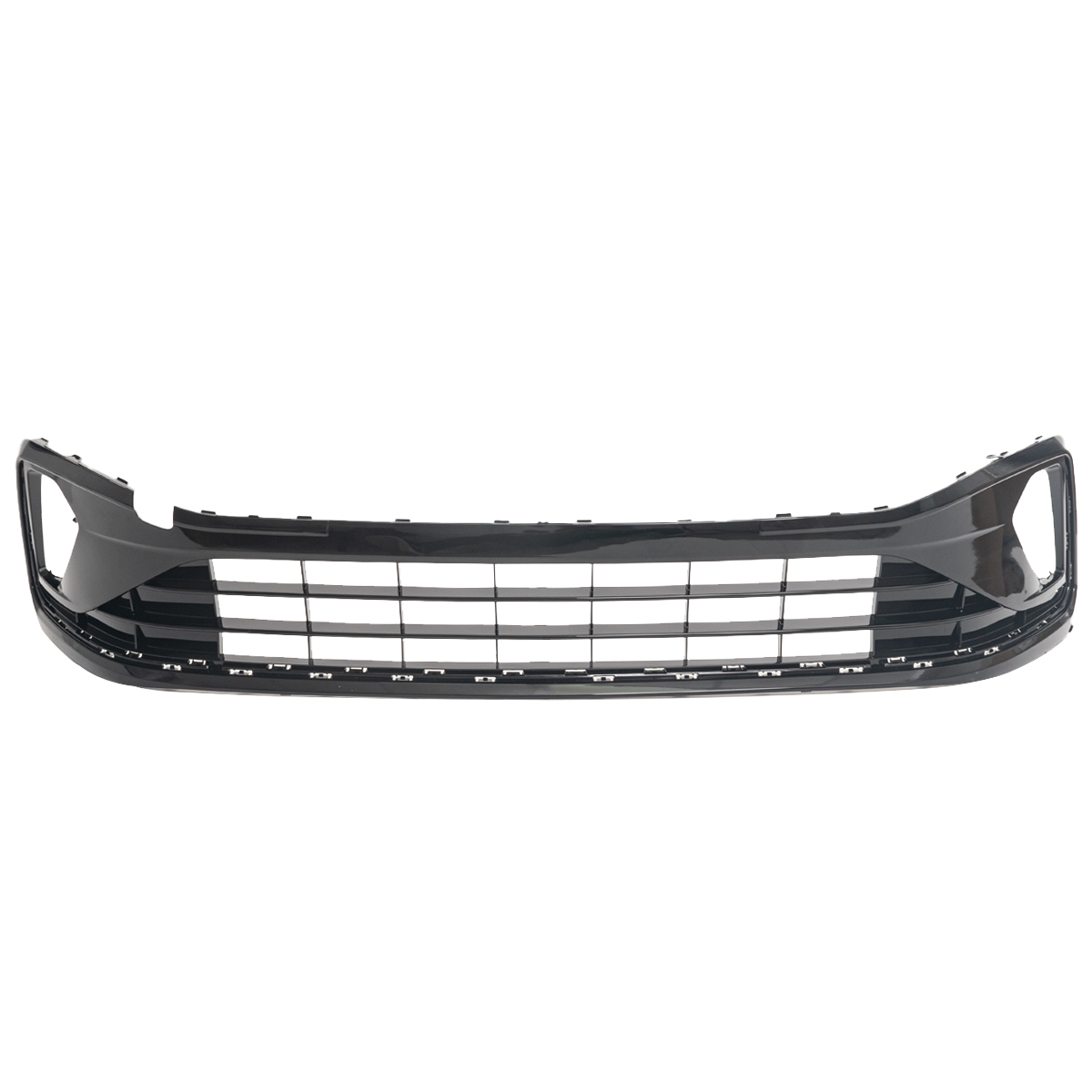 06-028-304.jpg Grilla central de paragolpe para Volkswagen Virtus desde 2024 black piano para faro delantero