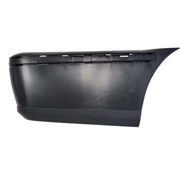 Puntera de paragolpe Volkswagen Saveiro 99/05 negra trasera izquierda