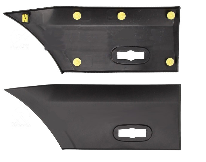 07-024-011.jpg Moldura lateral autoadhesiva para Mercedes-Benz Sprinter 2012/2019 guardabarro trasero anterior 52.5x20 derecha p/faro