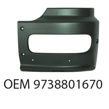 Puntera de paragolpe Mercedes-Benz Atego 06/13 delantera izquierda ancha