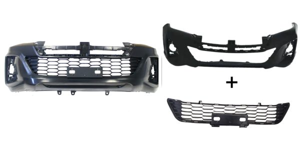 Paragolpe Toyota Hilux 19/21 delantero c/grilla