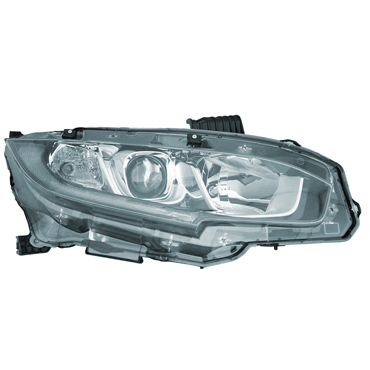 13-026-074.jpg Óptica para Honda Civic EX 2016/2019 derecha con lupa con LED