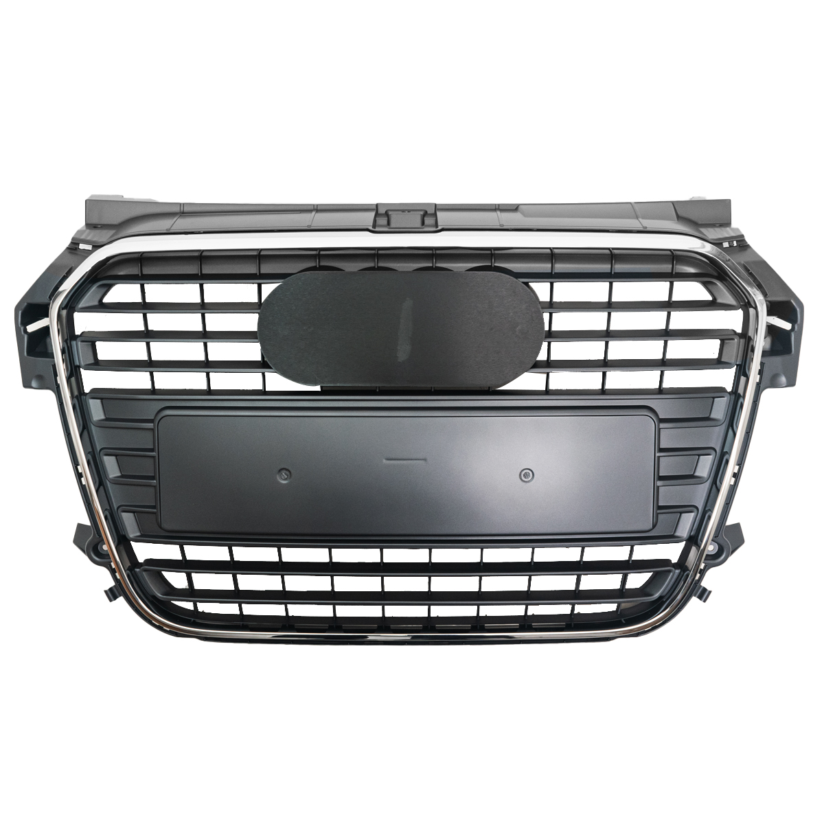 Parrilla para Audi A1 10/gris Oscura con marco cromado