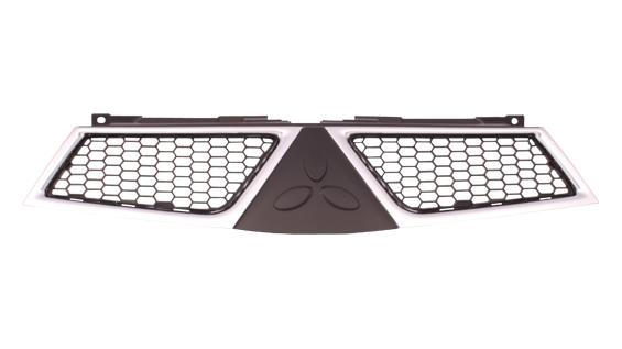 17-031-023.jpg Parrilla para Mitsubishi L200 Triton 2011/2015 nido de abeja con marcos cromados