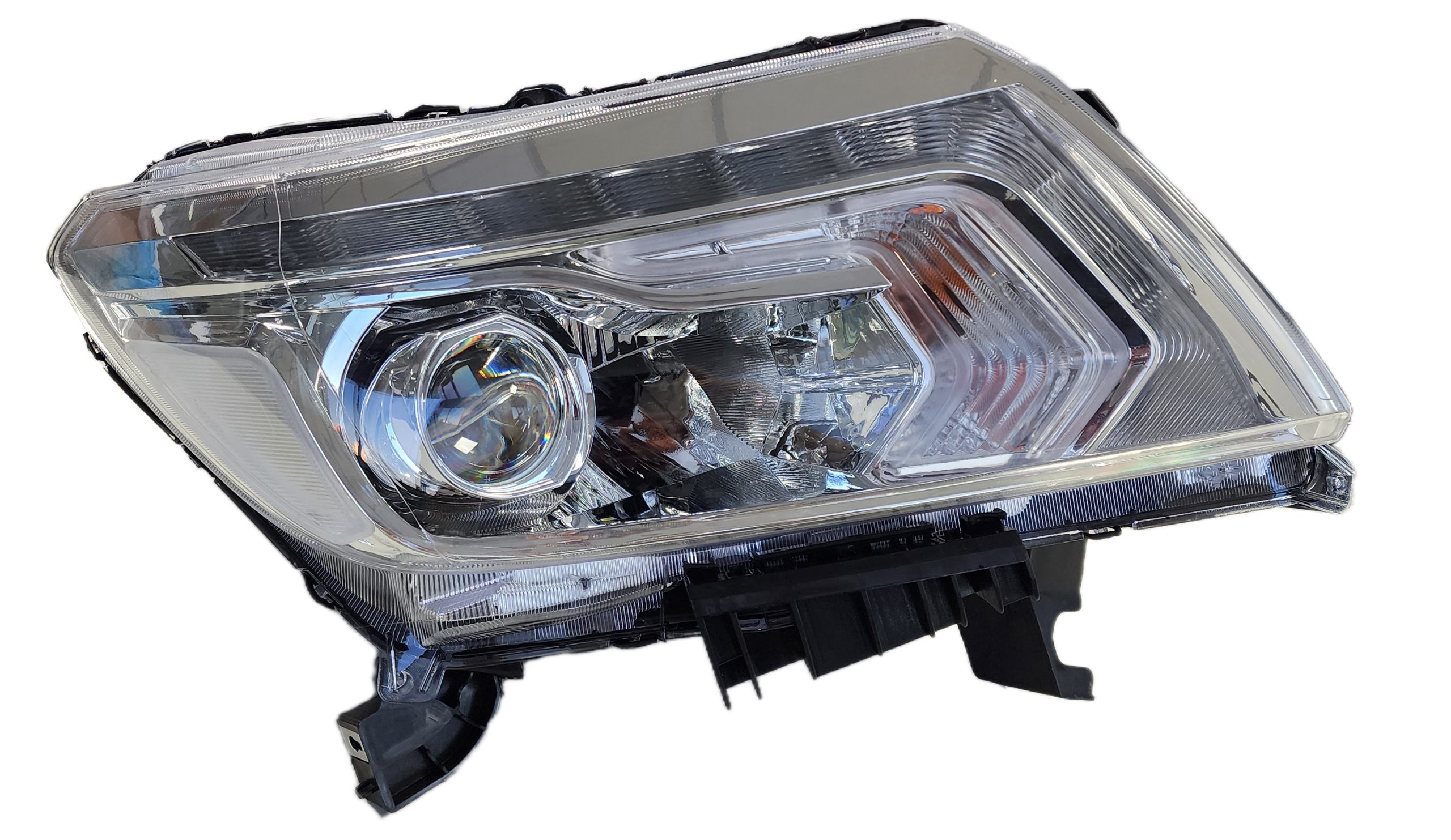 Óptica para Nissan Frontier 2016/2022 derecha (np300) con lupa con LED