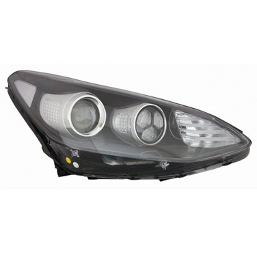 Óptica para Kia Sportage desde 2016 derecha con lupa con LED