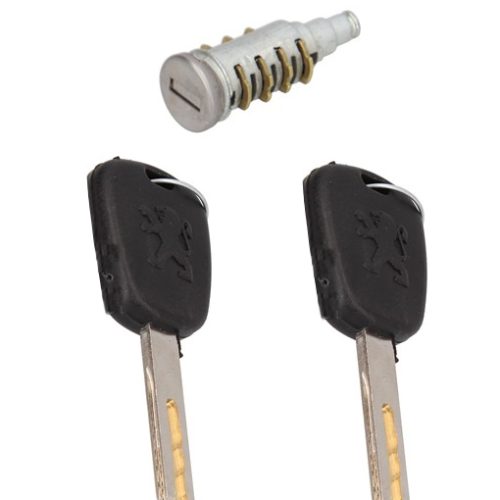 Cilindro de puerta para Peugeot 307 2001/2012 interno con 2 llaves