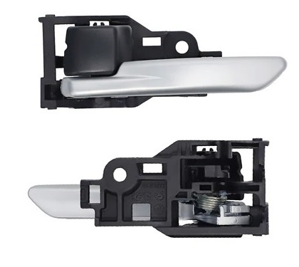 Manija interior para Toyota Corolla Cross 2021 en adelante gris Plata izquierda