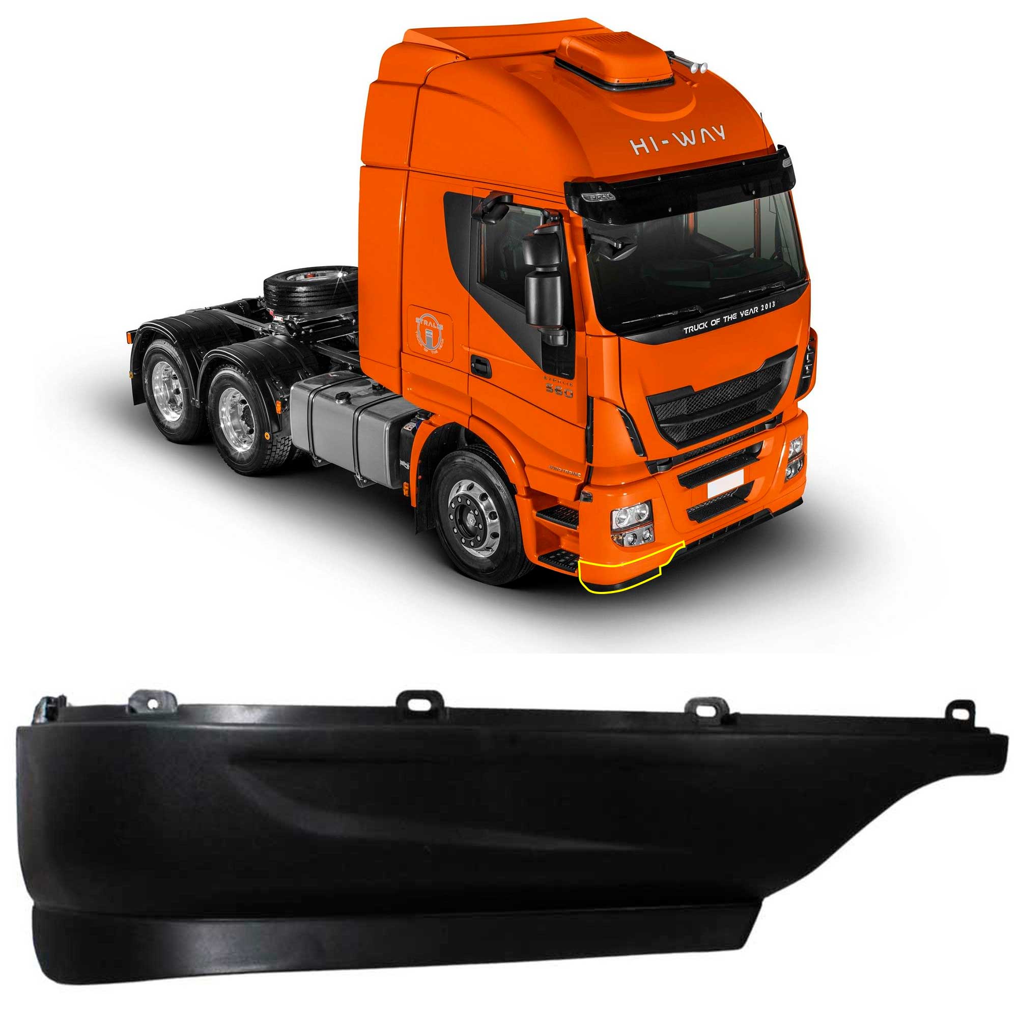 Spoiler para Iveco Stralis '24 -> parte derecha (Hi-Way)